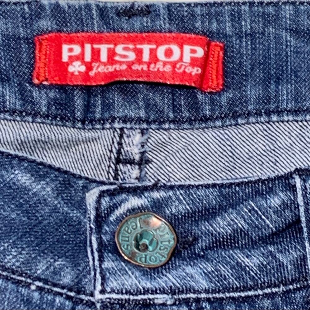Pit Stop Jeans Distressed light Wash Skinny Jean Size 28 - Picture 3 of 12